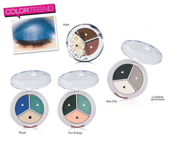 Color Trend Trio de Sombras para Olhos. 4,5 g