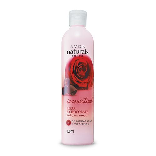 Avon Naturals Loção para o Corpo Rosa e Chocolate. 300 ml