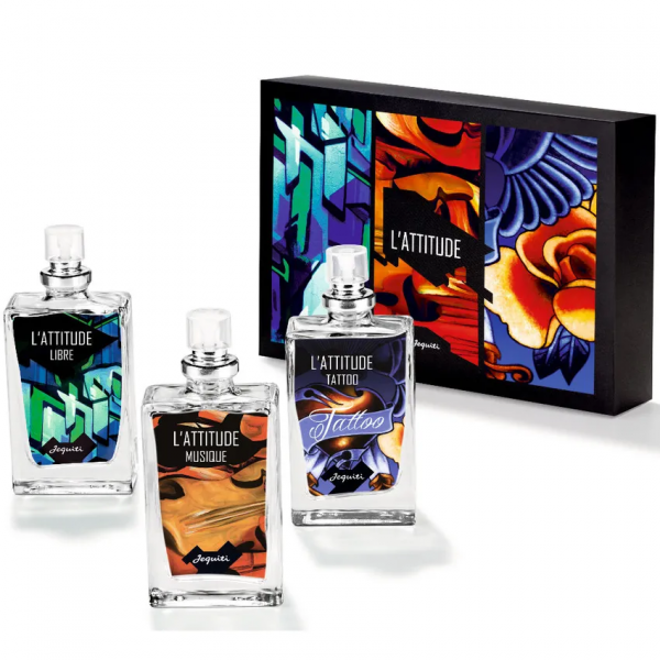 Estojo L'Attitude Libre (3 colônias de 25 ml cada: Libre, Musique e Tattoo)