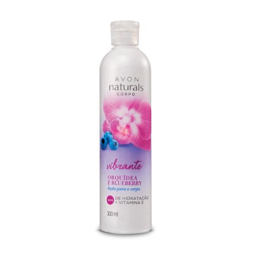 Avon Naturals Loção para o Corpo Orquídea e Blueberry. 300 ml