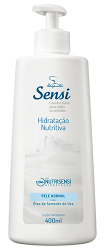 Sensi Loção Hidratante 24h Óleo de Semente de Uva 400 ml