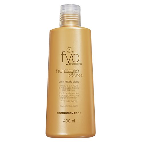 Fyo Profissional Condicionador Hidratação Profunda Com Mix de Óleos. 400 ml