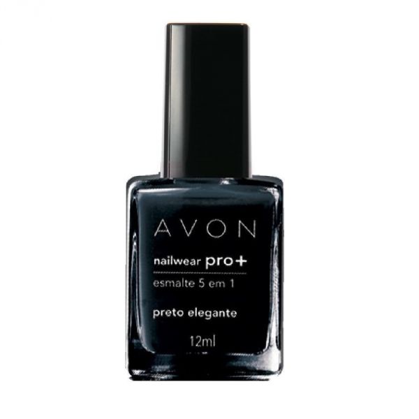 Nailwear Pró+ Esmalte 5 em 1 Preto Elegante. 12 ml