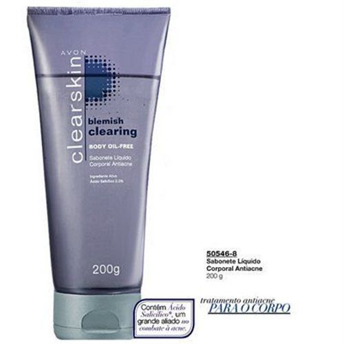 Clearskin Sabonete Líquido Corporal Antiacne. 200 g