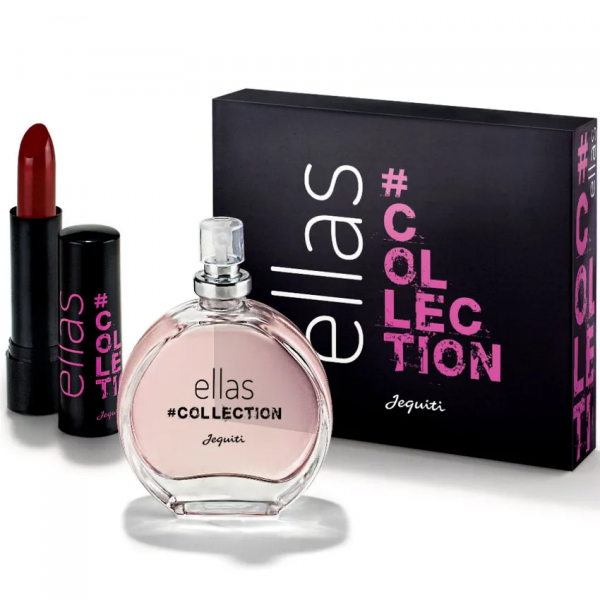 Estojo Ellas #Collection: Colônia 25 ml + Batom Matte Vinho Atitude 4 g