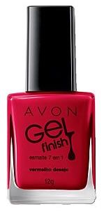 Gel Finish Esmalte 7 em 1 Vermelho Desejo. 12 g