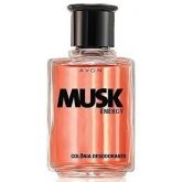 Musk Energy Colônia Desodorante. 90 ml