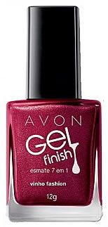 Gel Finish Esmalte 7 em 1 Vinho Fashion. 12 g