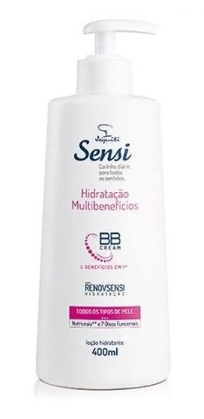 Sensi BB Cream Loção Hidratante 5 em 1 400 ml